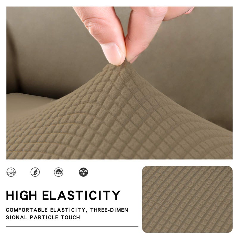 Easy-Going Stretch Cushion Cover Sofa Cushion Furniture Protector Sofa Seat Sofa slipcover Sofa Cover Soft Flexibility with Elastic Bottom(Sofa Cushion,Tan) - Image 3